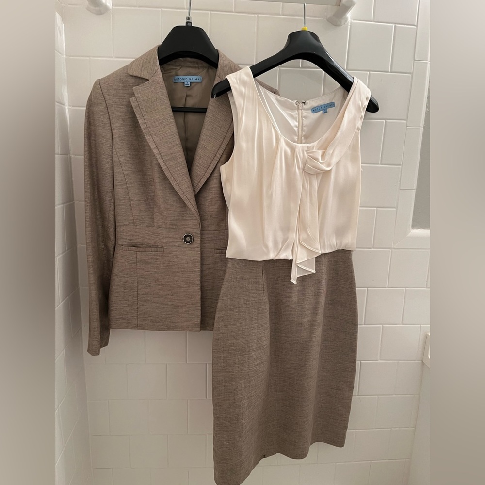 Antonio Melani sleeveless dress with matching jacket.